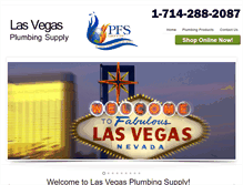 Tablet Screenshot of lasvegasplumbingsupply.com